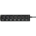 Brennenstuhl Socket Line 6-fold 2m incl. Switch