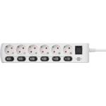 Brennenstuhl Socket Line 6-fold 2m incl. Switch