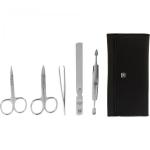 Zwilling CLASSIC snap fastener leather case, black, 5 pcs.