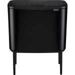 Brabantia Bo Touch Bin black matt, 11 + 23 L