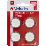 1x4 Verbatim CR 2430 Lithium battery 49534