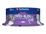 1x25 Verbatim DVD+R Double Layer 8x Speed, printable, 8,5GB