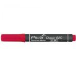 Pica Permanent Marker 1-4mm, Round Tip, red