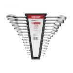 GEDORE red Ratchet Spanner Set metric 15-pieces