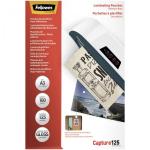 Fellowes Peel and stick pouches adhesive back, 125 micron, A3