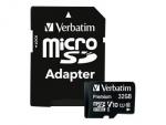 Verbatim microSDHC          32GB Class 10 UHS-I incl Adapt. 44083