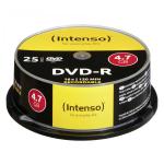 1x25 Intenso DVD-R 4,7GB 16x Speed, Cakebox