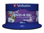 1x50 Verbatim DVD+R Double Layer 8x Speed, 8,5GB wide printable