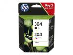 HP 3JB05AE ink cartridges black/3 colors No. 304
