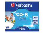 1x10 Verbatim Data Life Plus JC CD-R 80 / 700MB, 52x, printable
