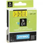Dymo D1 9mm Black/Yellow labels 40918