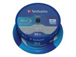 1x25 Verbatim BD-R Blu-Ray 25GB 6x Speed Datalife No-ID Cakebox