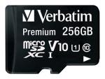 Verbatim microSDXC         256GB Class 10 UHS-I incl Adapt. 44087